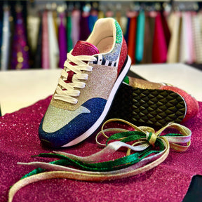 Serena Sneaker - Twinkle - Mixed glitter colors