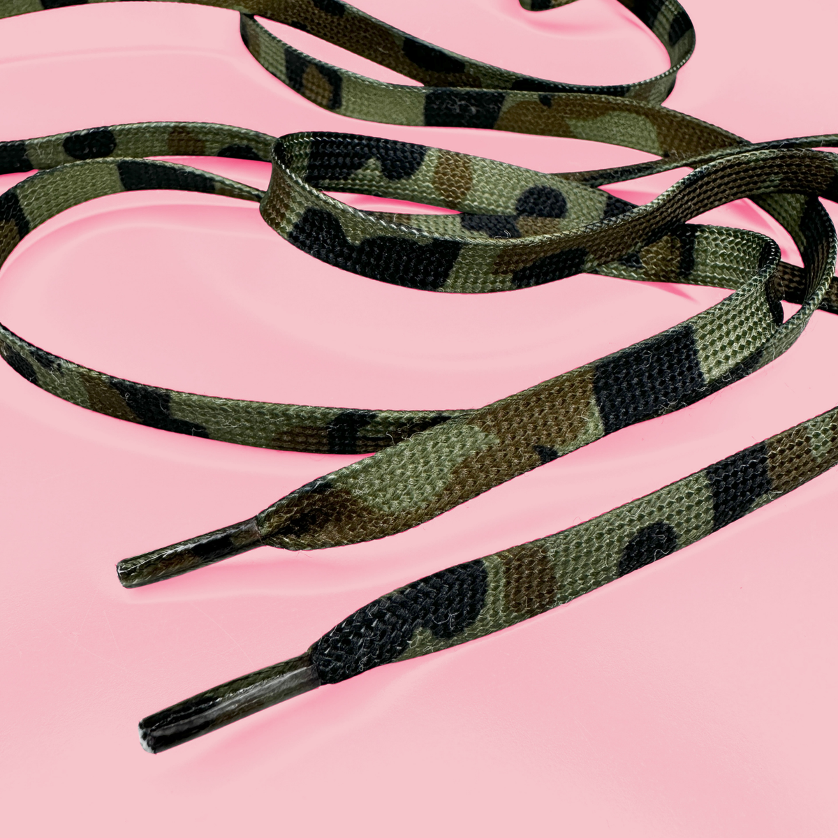 Camou Green Laces