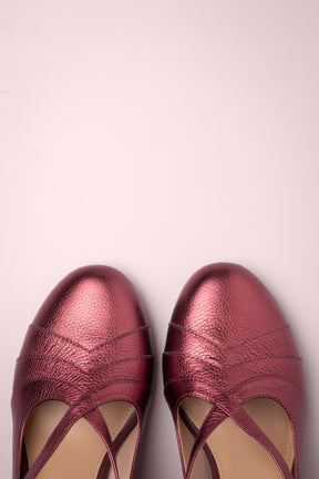 Ava Metallic Oxblood