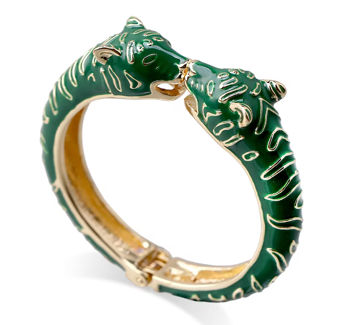 Leopard Bangle Green