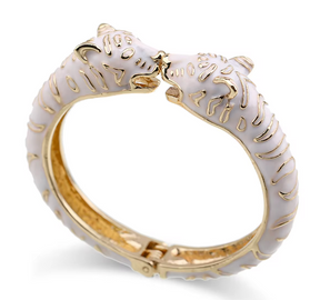 Leopard Bangle Beige