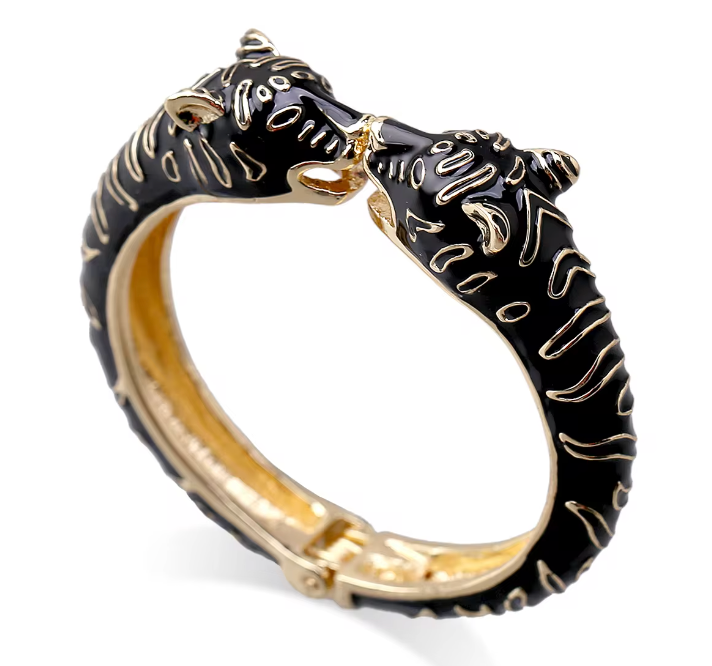 Leopard Bangle Black