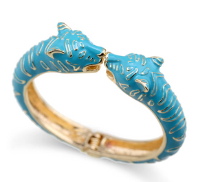 Leopard Bangle Turquoise