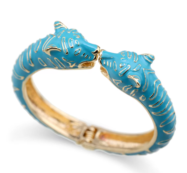 Leopard Bangle Turquoise