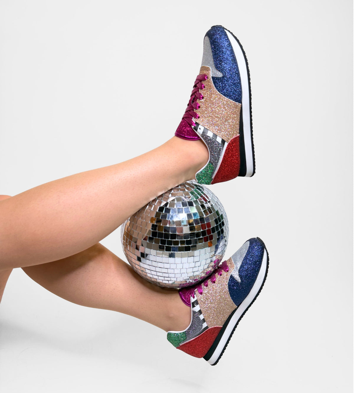 Serena Sneaker - Twinkle - Mixed glitter colors