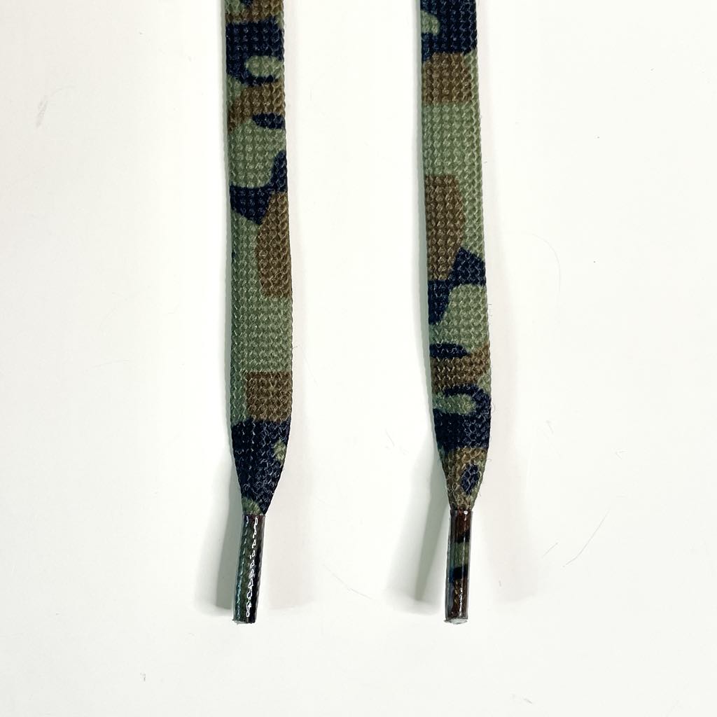 Green Camouflage Laces