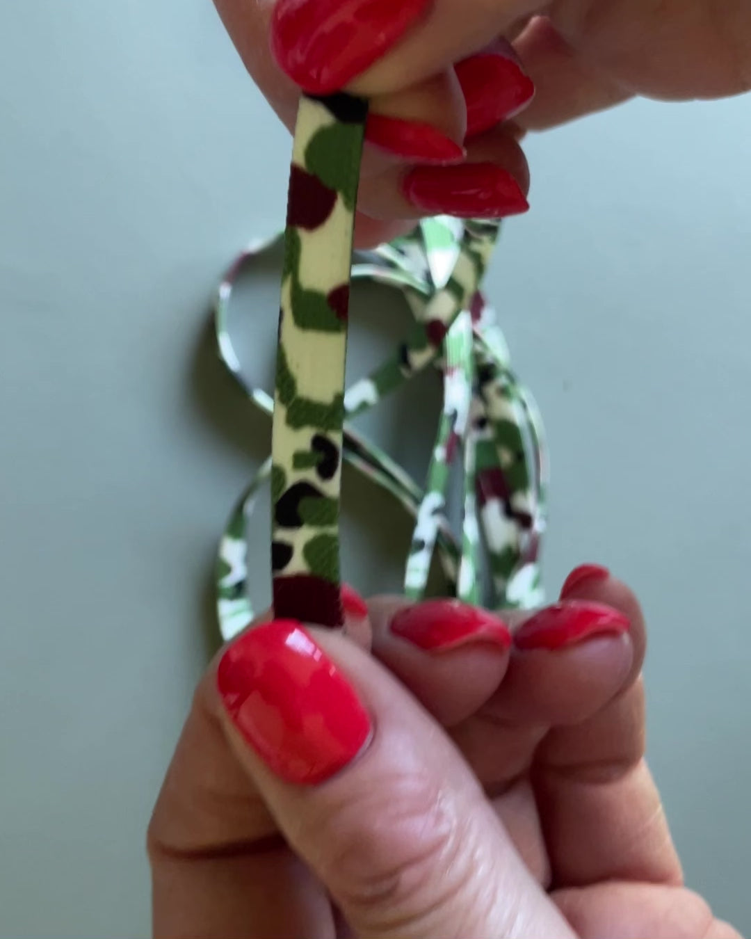 Multicolored Camouflage Laces