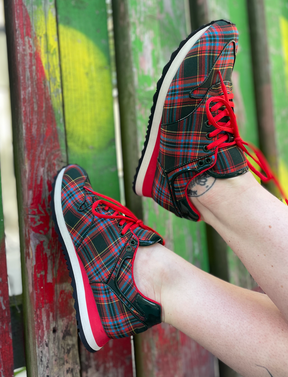 Serena Plaid Sneakers action shot
