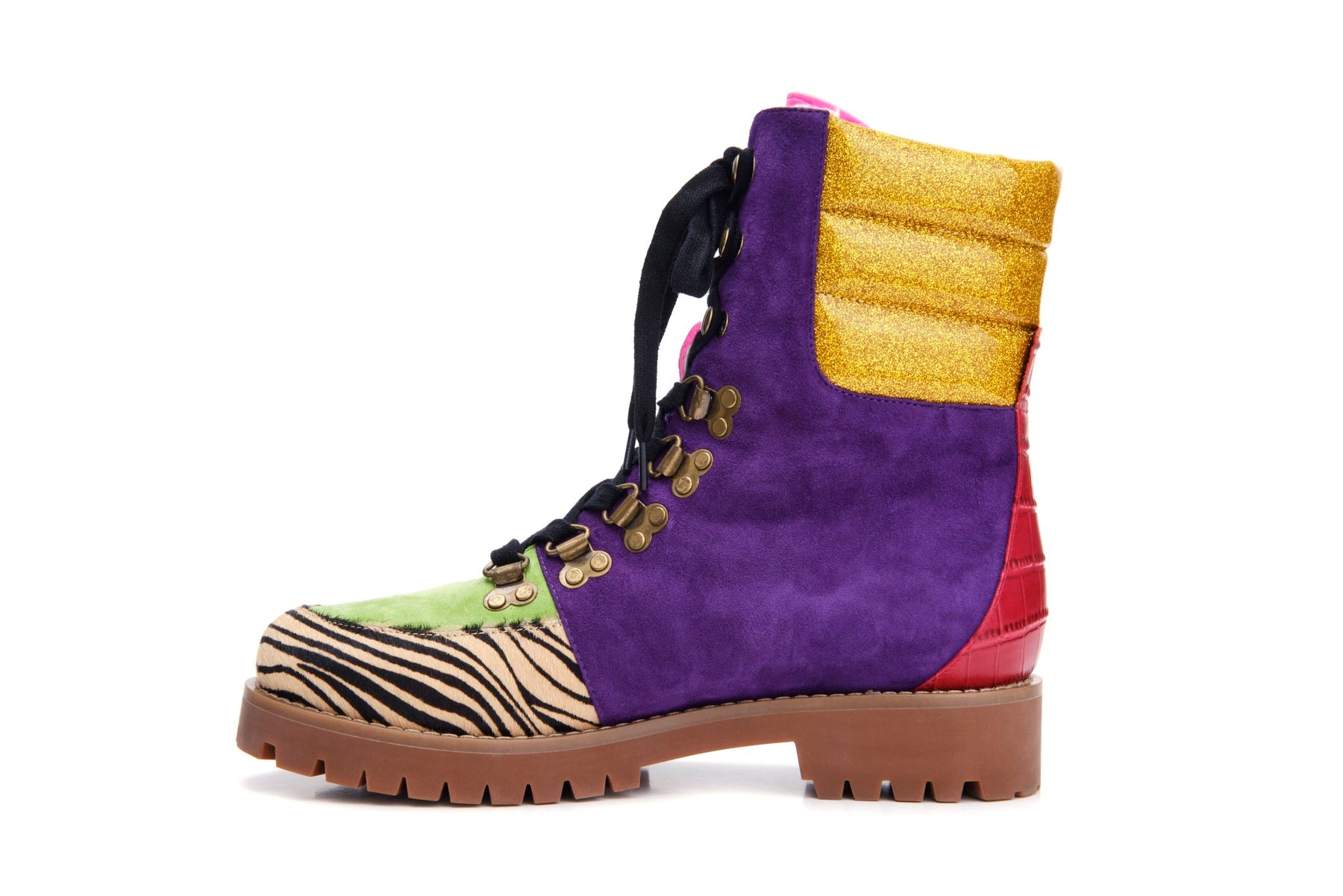 Shelly Gaze Purple suede boots