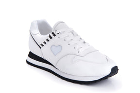 Serena Bullseye White Sneakers