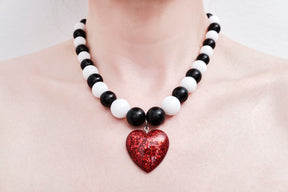 Heart Necklace - Red
