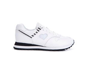 Serena Bullseye White Sneakers outside shot