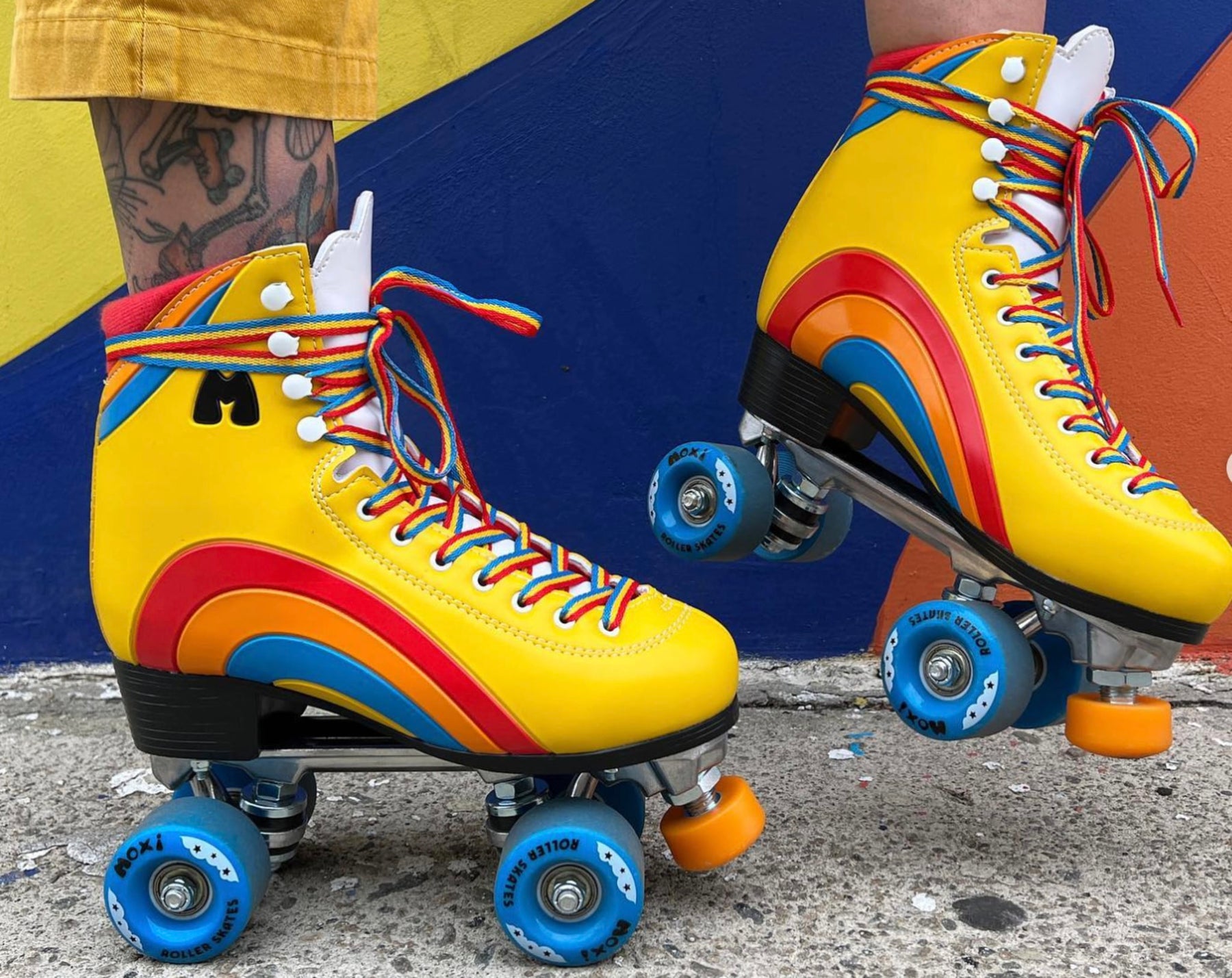 Moxi Skates - Rainbow Rider Yellow