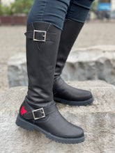 Biker boots in action