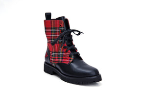 Shelly Highland Tartan Plaid boots