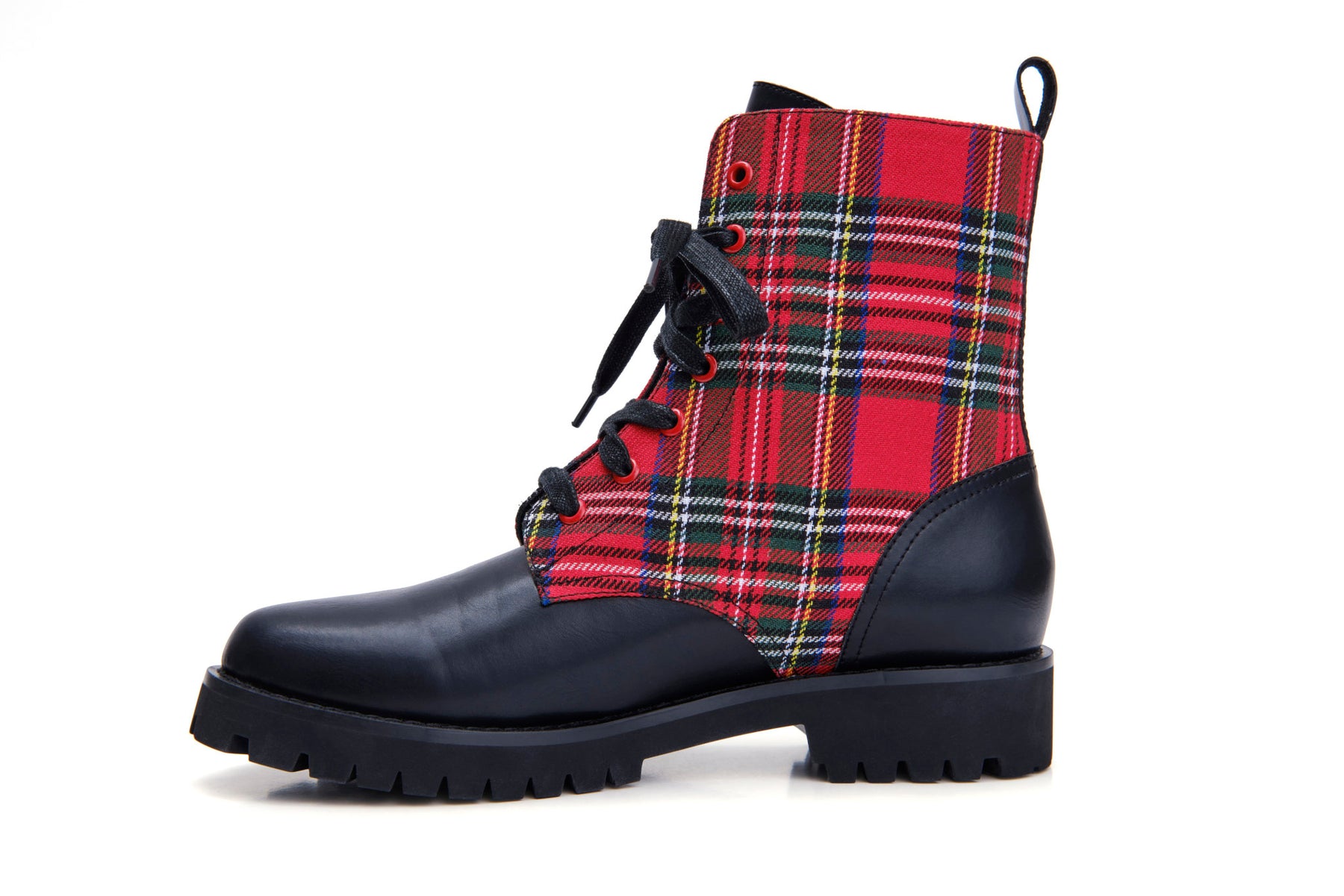 Shelly Highland Plaid pattern boots